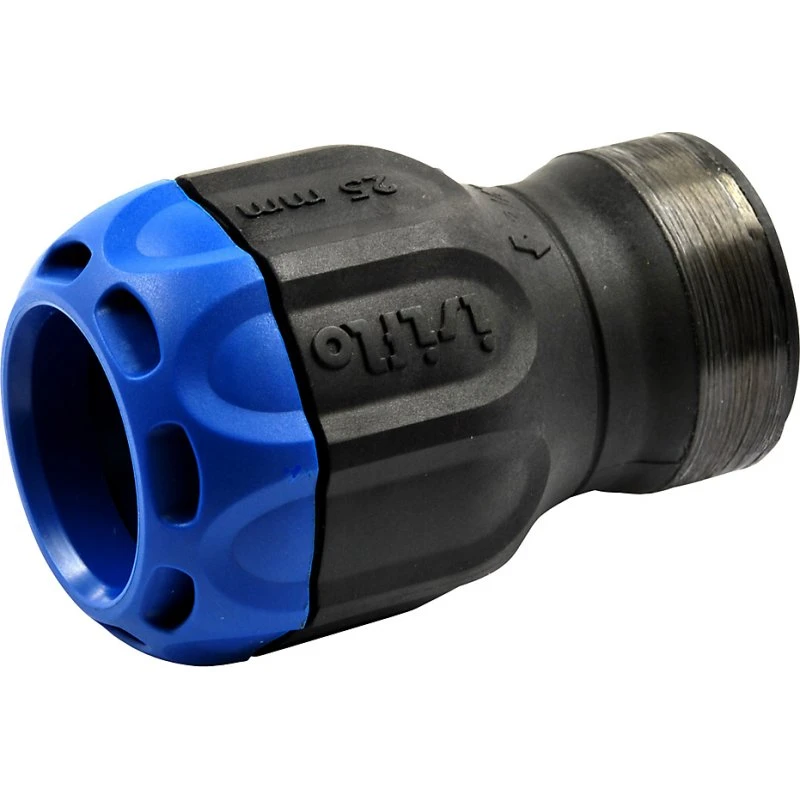 Isiflo SPRINT overgang med muffe 40 mm x 1 1/4'' komposit