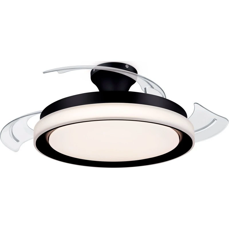 Philips Bliss DC Loftventilator med LED-lys, Sort