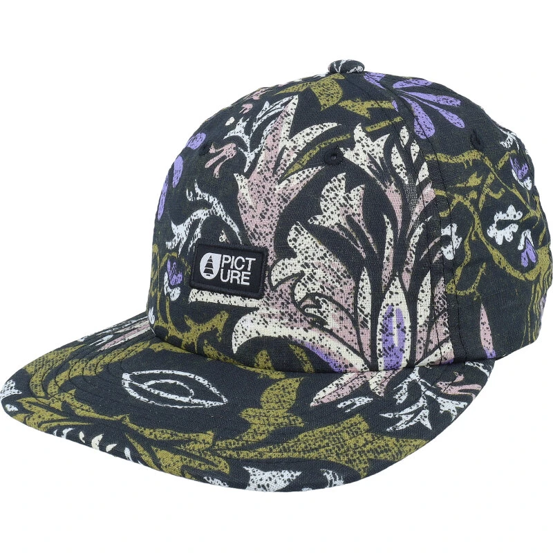 Picture Organic Baogi P Cap – sort unisex kasket, 55% hør/45% bomuld