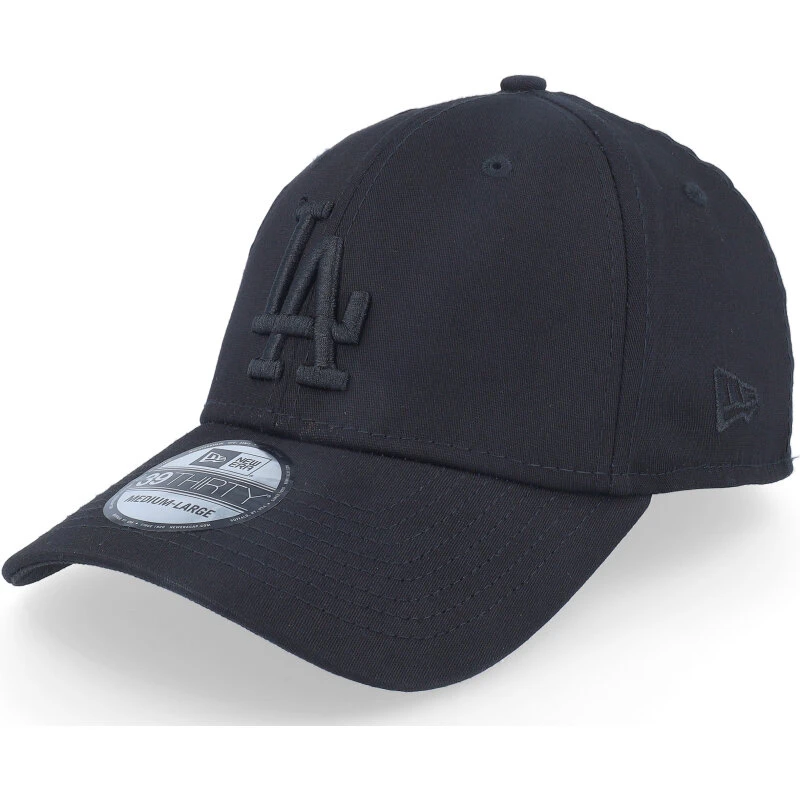 New Era 39THIRTY Los Angeles Dodgers Stretch-kasket, Sort