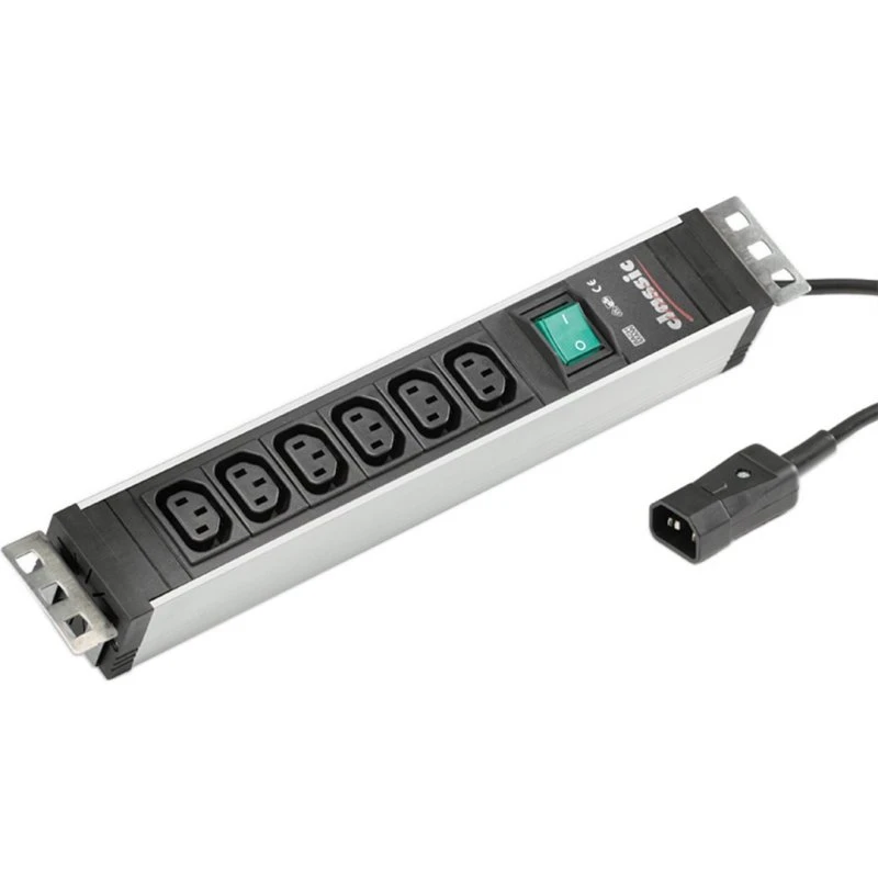 Bachmann Strømfordelingsenhed 6-stik Sort/Sølv 32cm