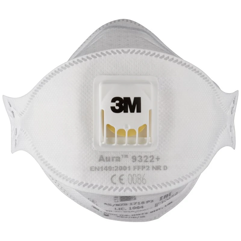 3M Aura 9322+ FFP2 støvmaske med ventil, 10 stk