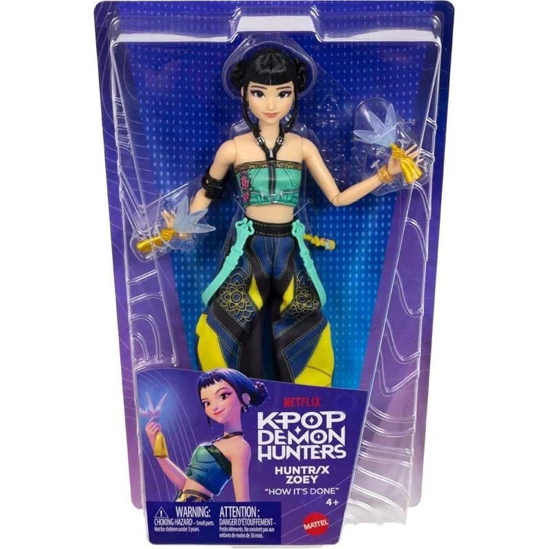 Mattel KPop Demon Hunters Zoey Fashion Doll, 28 cm