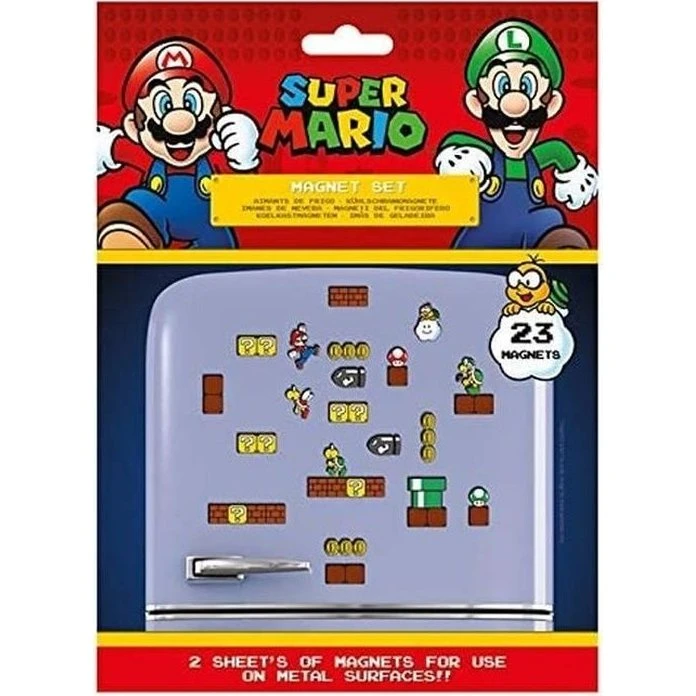 Nintendo Super Mario Magnet Set - 23 dele (MS65081)