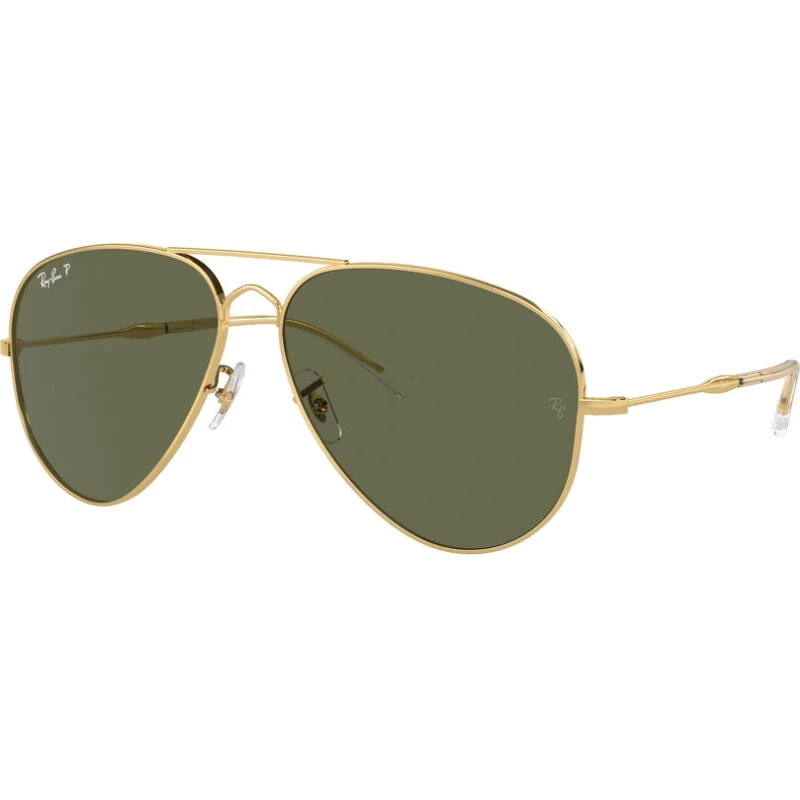Ray-Ban RB3825 Old Aviator 001/58 – Guld stel, grønne linser