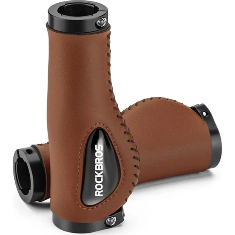 Rockbros 40720001002 Lædercykelgreb - Brun