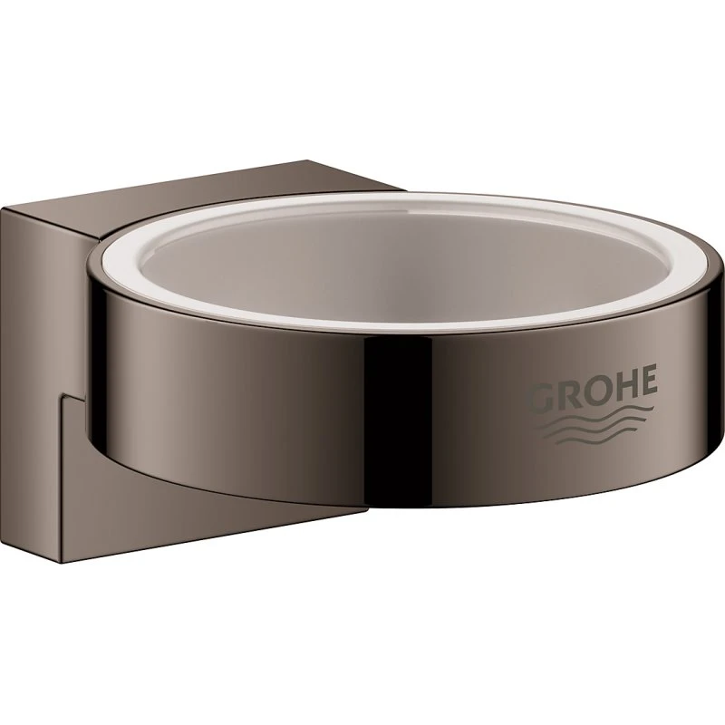 GROHE Selection vægholder ø56mm til glas & dispenser - Hard Graphite
