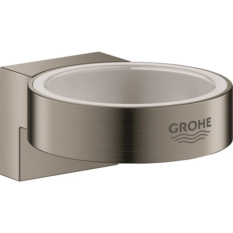 GROHE Selection vægholder til glas & dispenser, Børstet Hard Graphite