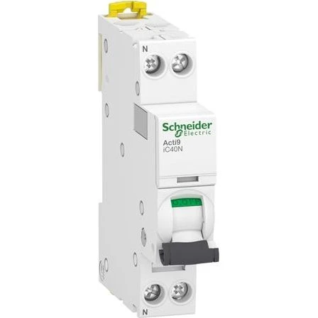 Schneider Automatsikring iC40N C 25A 1P+N 6/10kA 1 modul
