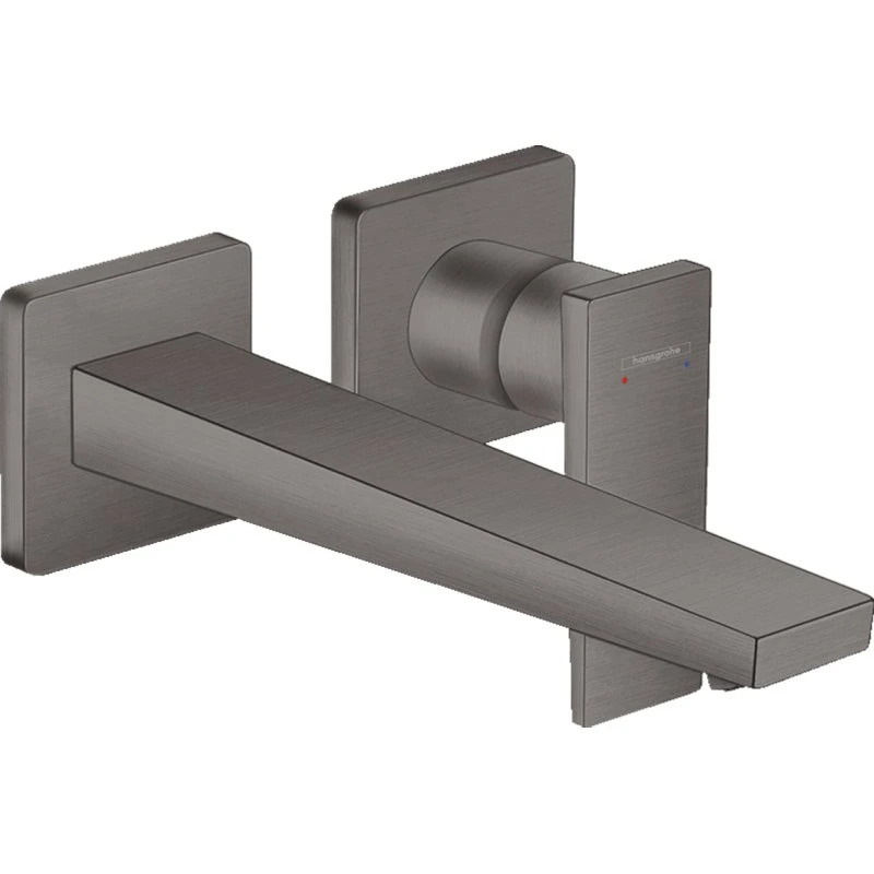 Hansgrohe Metropol håndvaskarmatur, børstet sort krom, 225mm