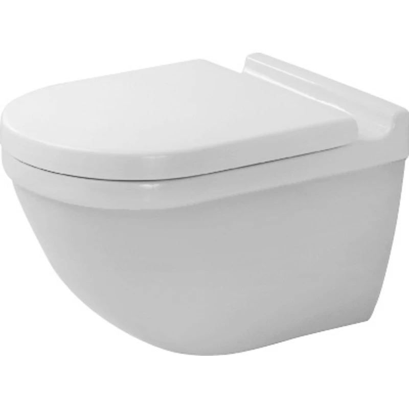 Duravit Starck 3 væghængt toilet, rimless & HygieneGlaze, hvid