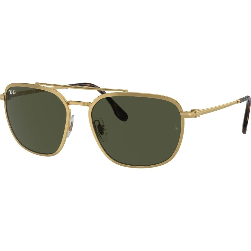 Ray-Ban RB3708 001/31 rektangulære solbriller – Arista guld