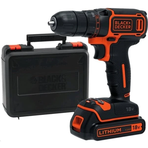BLACK+DECKER BDCDD186K 18V Akku bore-/skruemaskine med kuffert