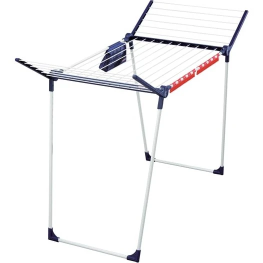 Leifheit Pegasus 180 Plus fritstående tørrestativ, Blå/Sølv
