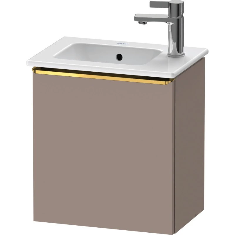 Duravit D-Neo underskab 41x27,4 cm, venstre, mat brun/guld