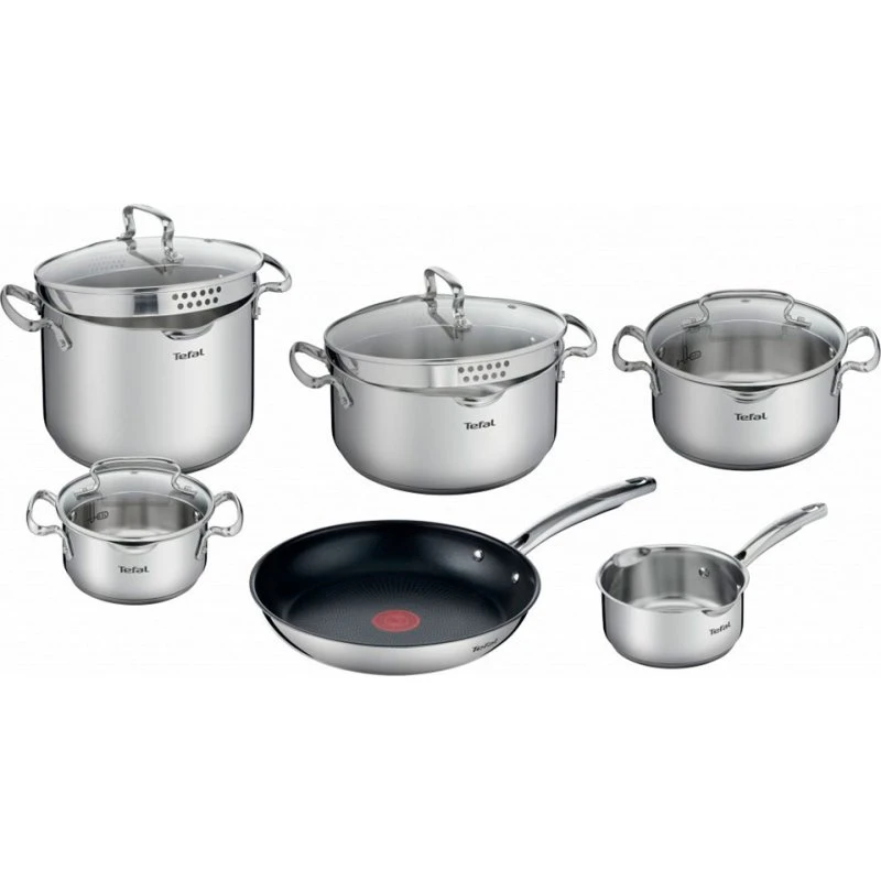 Tefal Duetto+ Stege- og grydesæt med låg (6 dele)