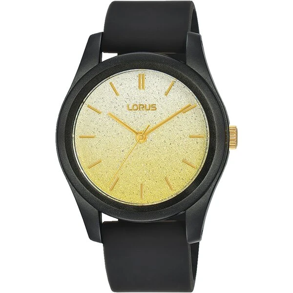 Lorus RG269TX9 dameur 36 mm – sort kasse, sølv‑guld skive