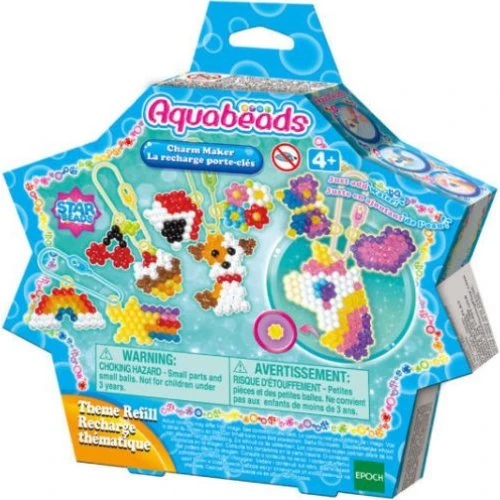 Aquabeads Charm Maker Perlesæt - 480+ perler og nøgleringe