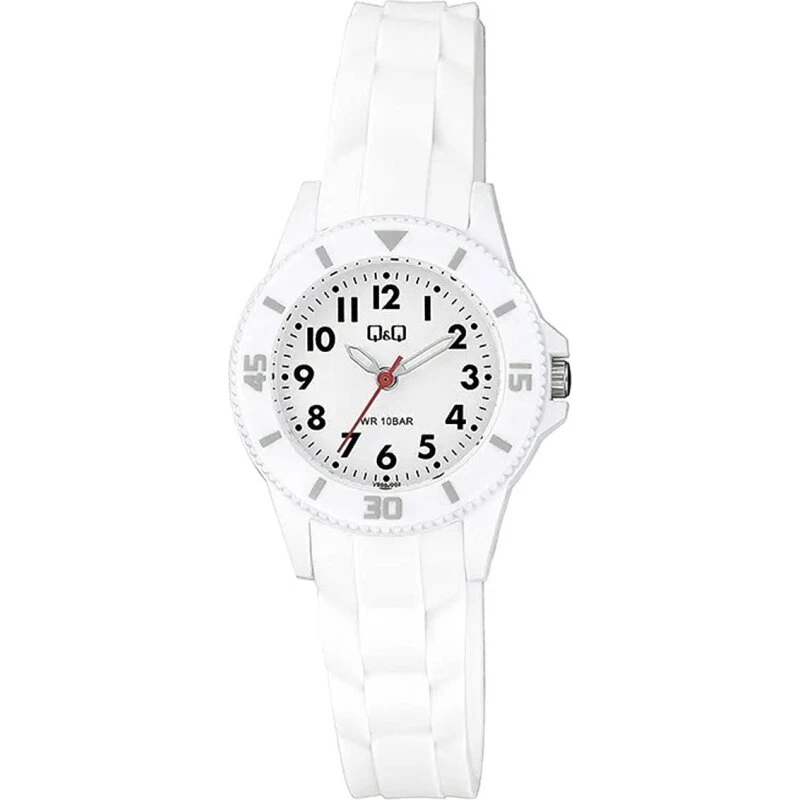 Q&Q VS66J002Y dameur Ø30 mm, hvid silikonrem