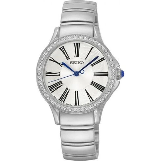 Seiko Classic Lady SRZ441P1 Dameur 30 mm Stål krystaller
