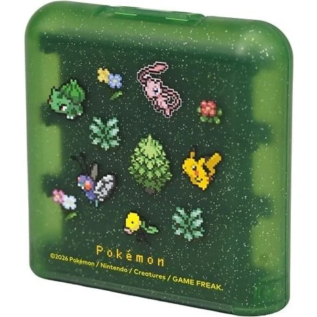 HORI 24-Game Card Case - Pokémon Pixel Green til Nintendo Switch