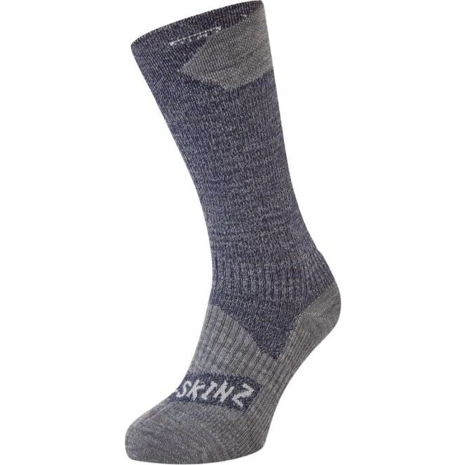 Sealskinz Raynham WP Navy Blue/Grey Marl Sokker XL