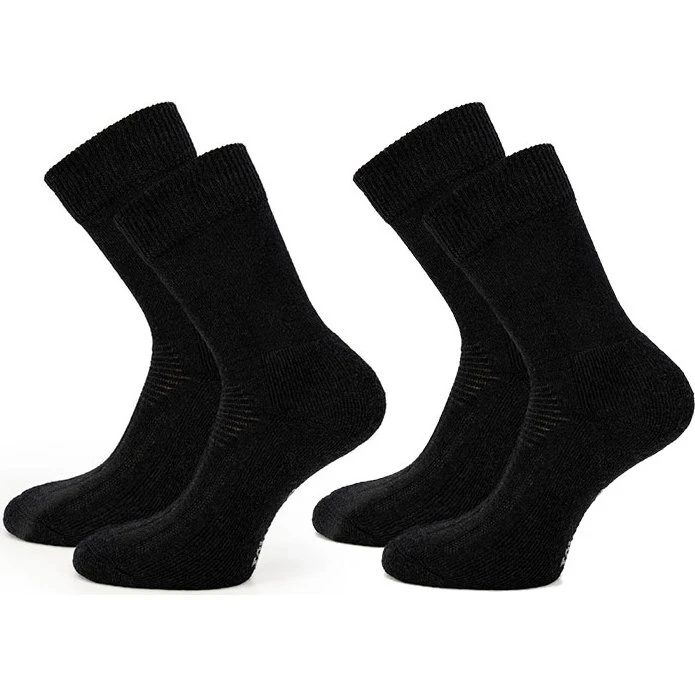 Ulvang Link Warm Crew Sock 2-pak - Sort - Str. 40-45