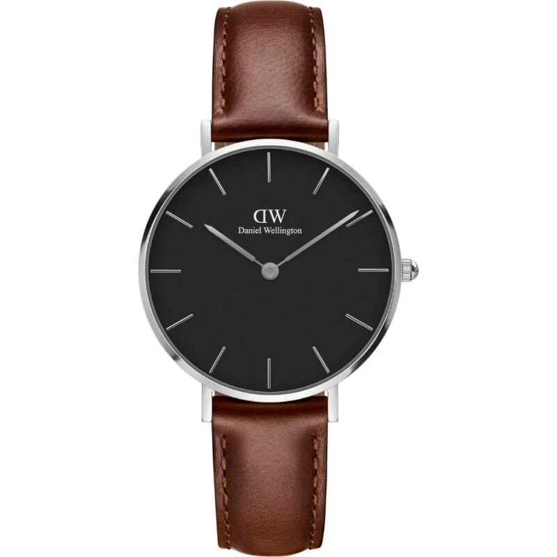 Daniel Wellington Classic Petite 28 DW00100230 Sort læder
