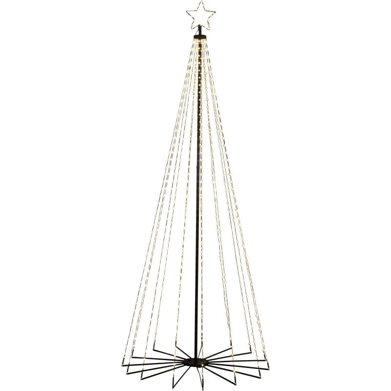 Konstsmide Metal Juletræ med 665 LED-lys, 240 cm