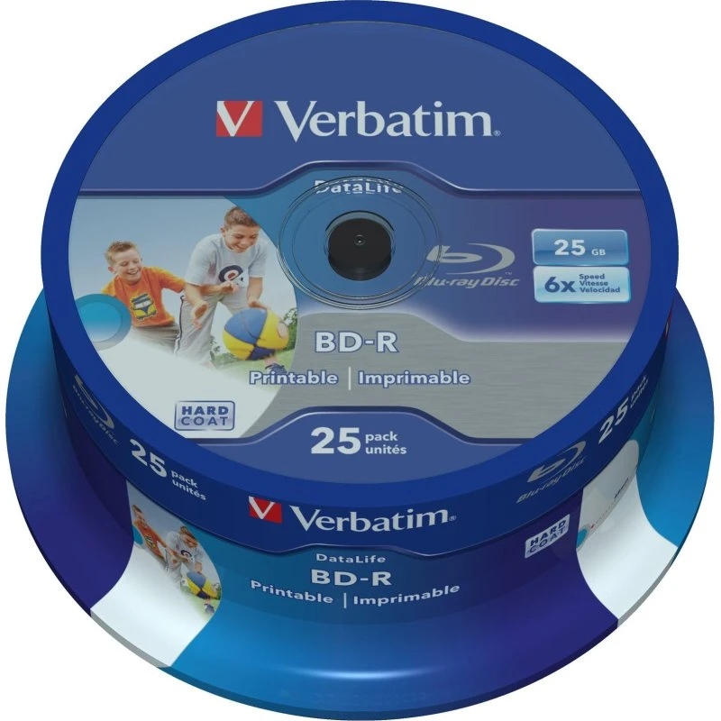 Verbatim DataLife BD-R 25 GB 6x Blu-ray Diske (25 stk.)