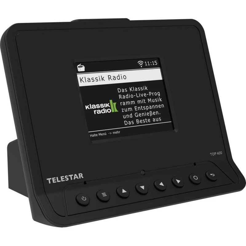 Telestar TOP 400 Internetradio med DAB+ og adapter, sort