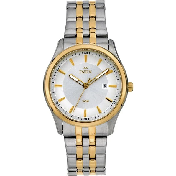 Inex A76197B4I tofarvet rustfrit stål dameur 34 mm