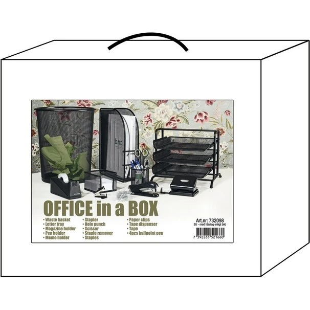 Office in a Box – komplet kontorsæt til skrivebord