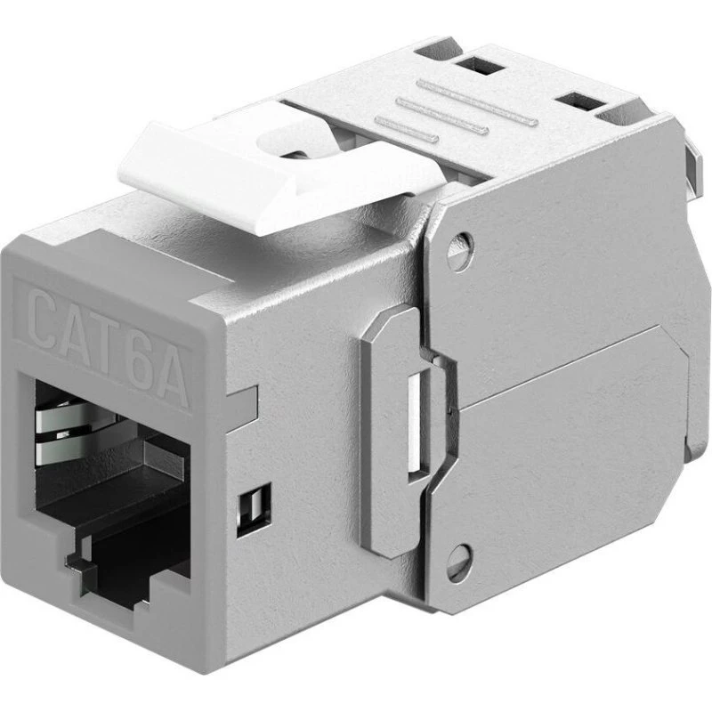 Goobay CAT 6a RJ45 Keystone Modul STP - Grå