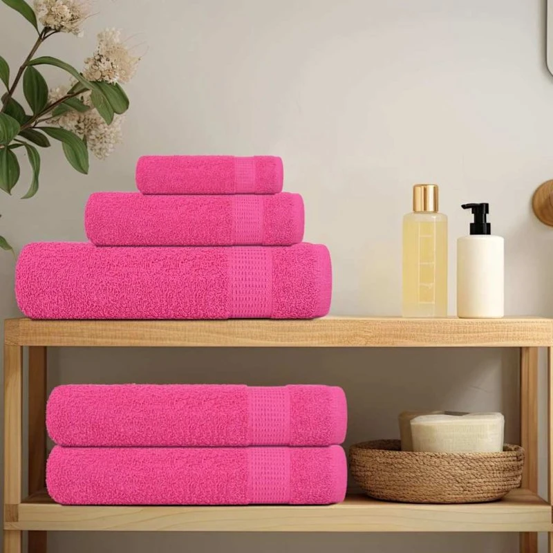 vidaXL FROGN Badehåndklæder 4 stk. Lyserød 100x150 cm 360 gsm