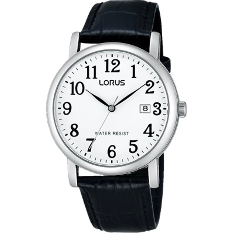 Lorus RG835CX5 Herreur 38mm - Hvid skive, sort læderrem