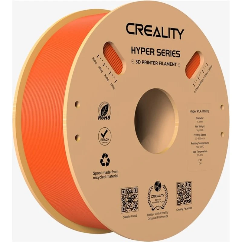 Creality Hyper Series PLA-filament 1,75mm Orange - 1 kg