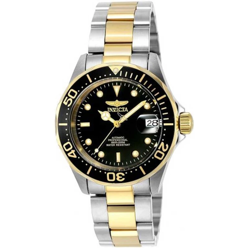 Invicta Pro Diver 8927OB 40 mm – to-tone guld/sølv, sort skive