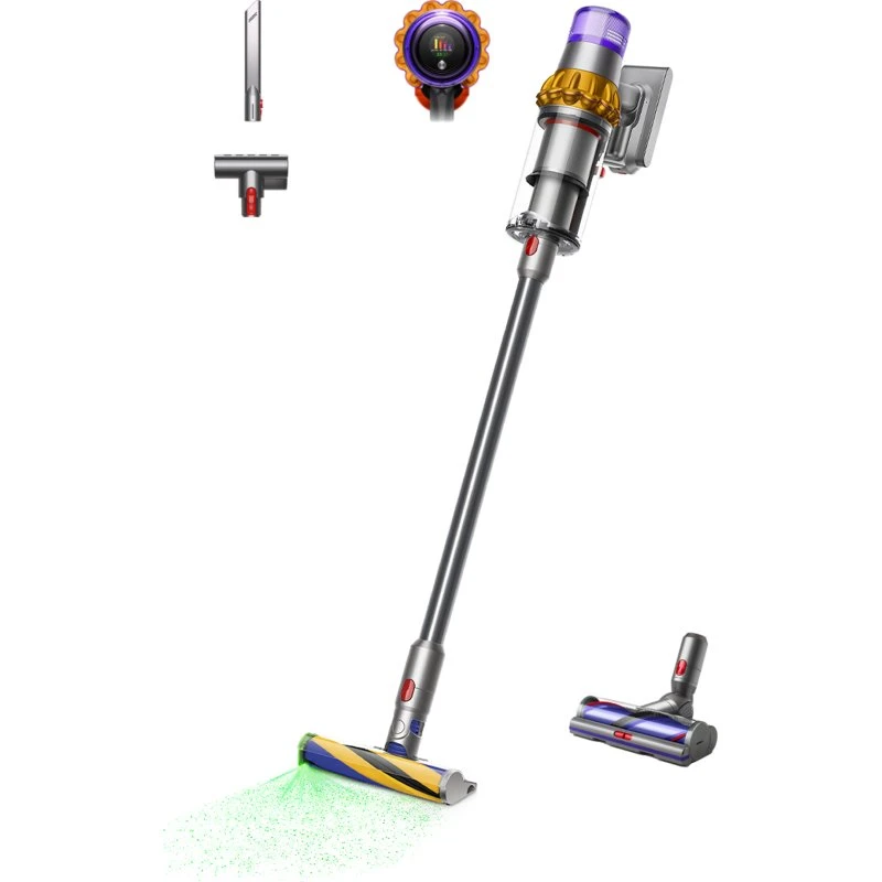 Dyson V15 Detect Absolute Rustfrit stål 2-i-1 stangstøvsuger