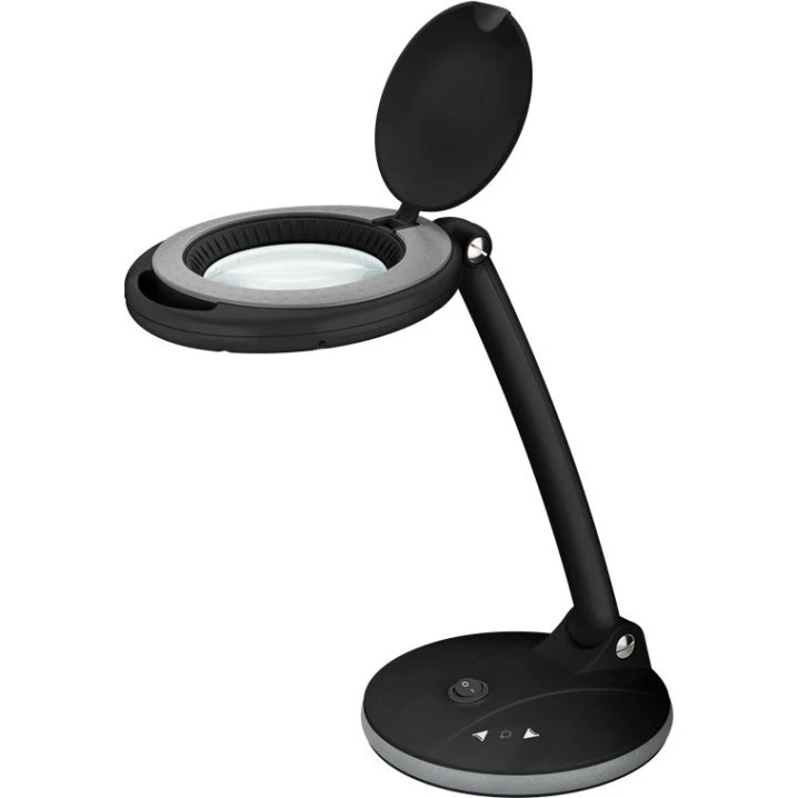 Goobay LED-luplampe med fod, 6W, sort, 3 dioptrier