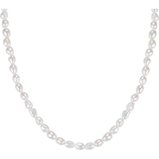 MerlePerle Barok perlehalskæde i forgyldt sølv 37+3 cm