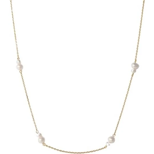 MerlePerle Simone halskæde i forgyldt sølv med ferskvandsperler