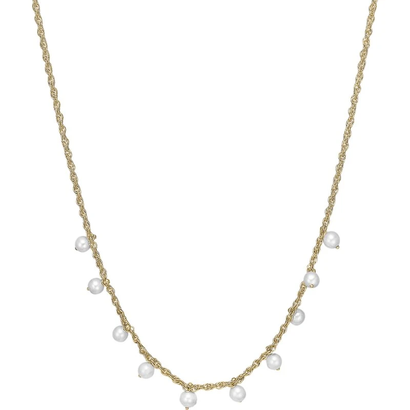 Christina Jewelry Dangling Pearls - forgyldt halskæde 44 cm