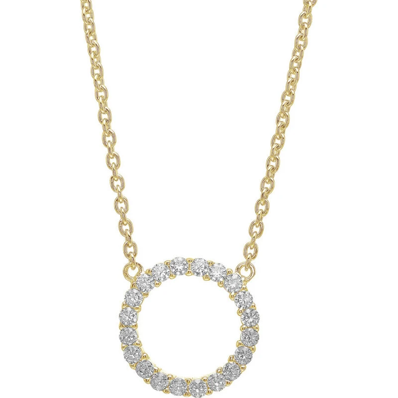 Sif Jakobs Biella Grande halskæde – 18 kt forgyldt med hvide zirkoner