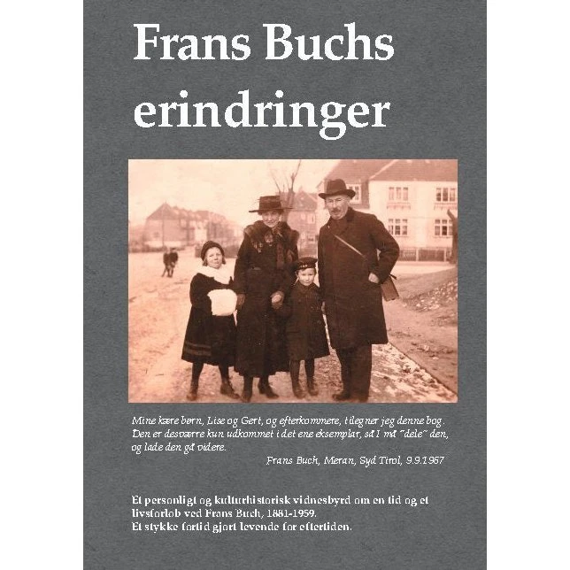 Frans Buchs erindringer - Biografi af Frans Buch
