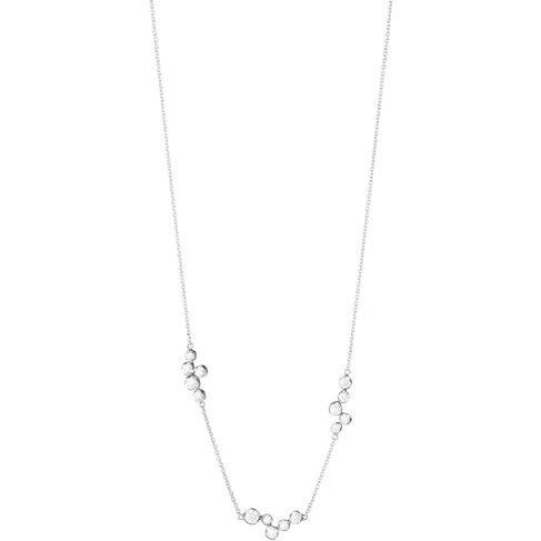 Georg Jensen Signature Diamonds halskæde 18K hvidguld 0,47 ct