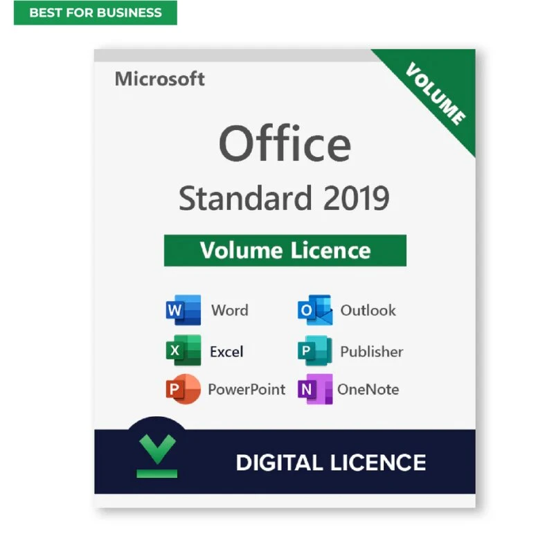 Microsoft Office 2019 Standard Volume‑licens (digital)