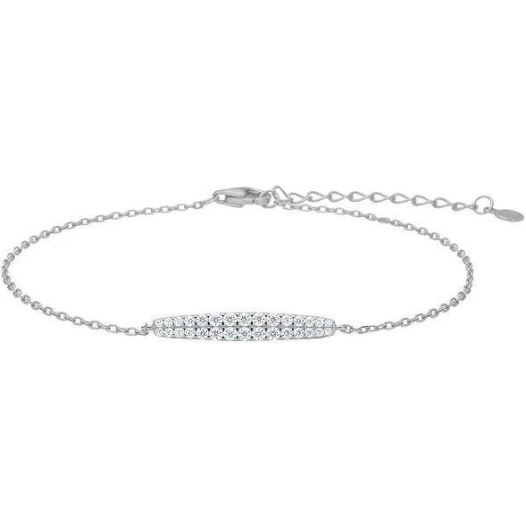 Joanli Nor RUNANOR armbånd i sterlingsølv med zirkonia