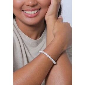 Elli Classic Pearls Armbånd - hvid perle