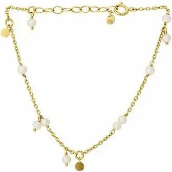 Pernille Corydon B-434 Ocean Pearl armbånd, guldbelagt 16-19 cm